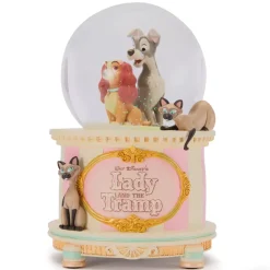 Disney Store Boule à neige La Belle et le Clochard musicale