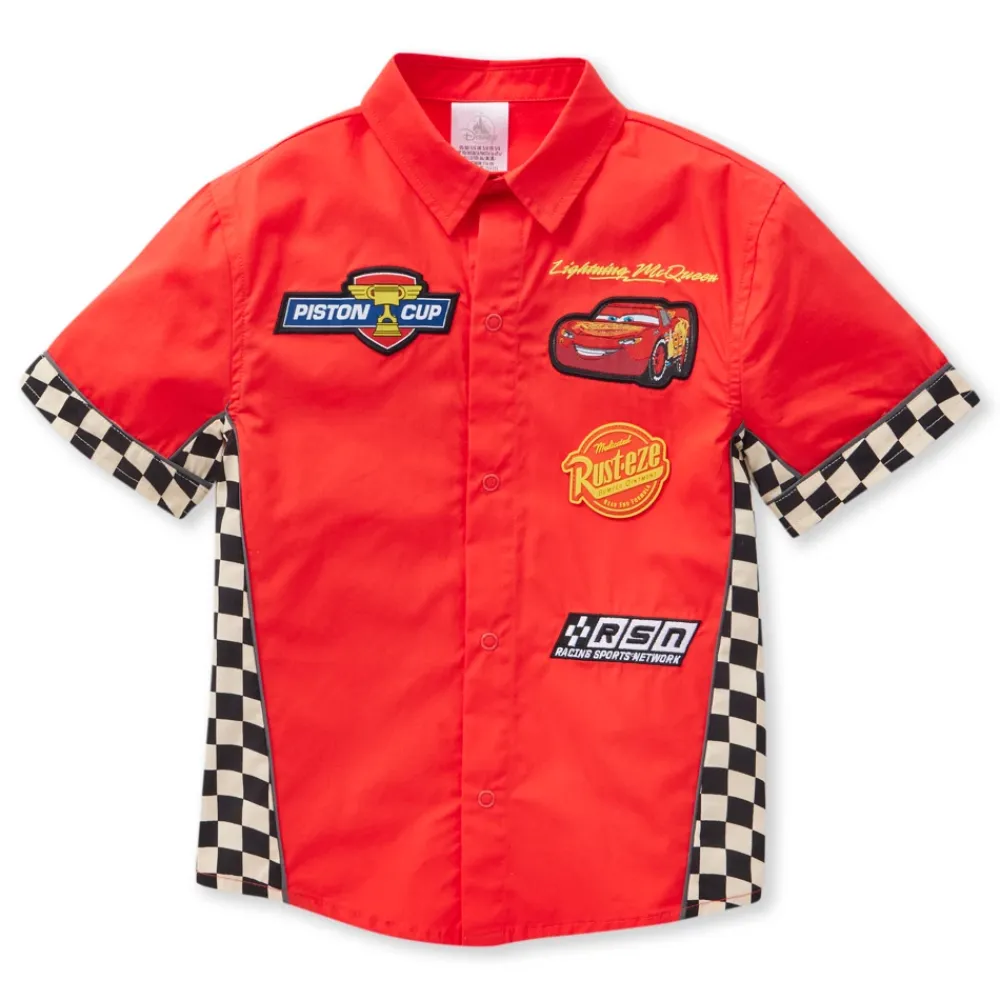 Sale Disney Store Chemise Flash McQueen pour enfants, Disney Pixar Cars
