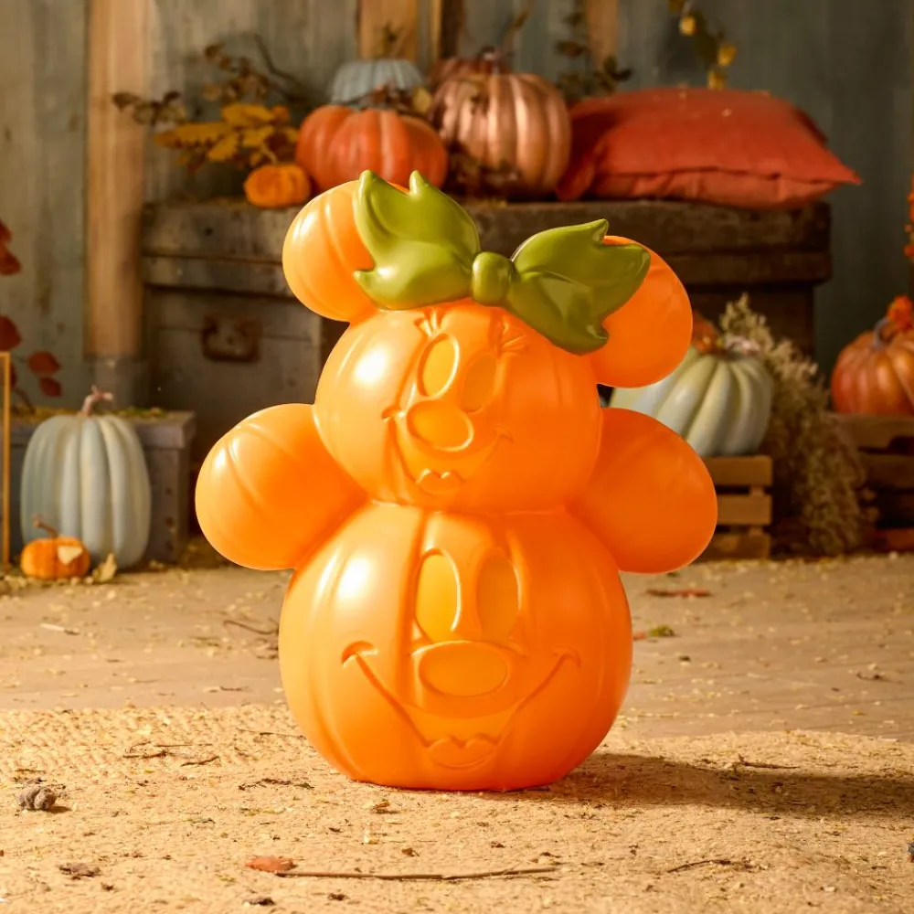 New Disney Store Citrouille lumineuse Mickey et Minnie