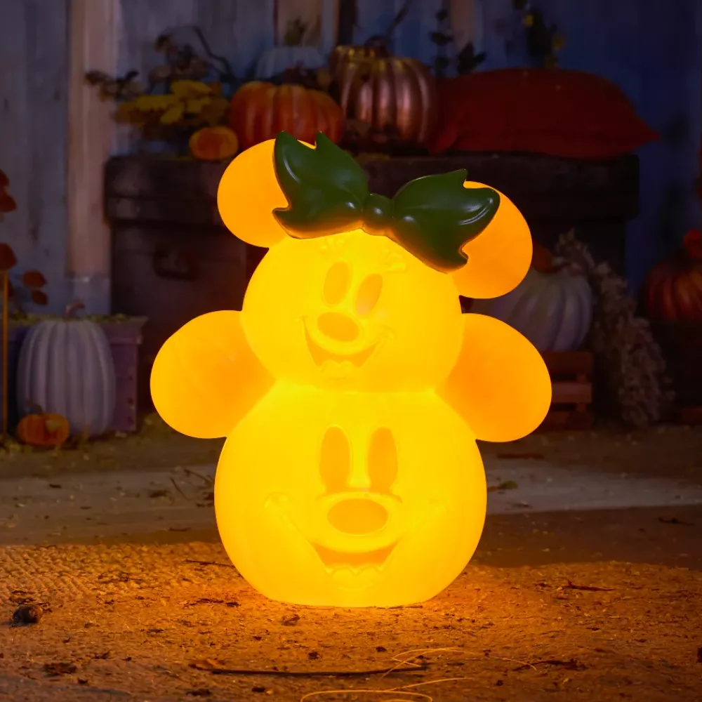 New Disney Store Citrouille lumineuse Mickey et Minnie