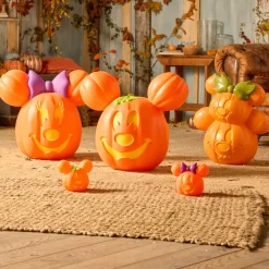 New Disney Store Citrouille lumineuse Mickey et Minnie