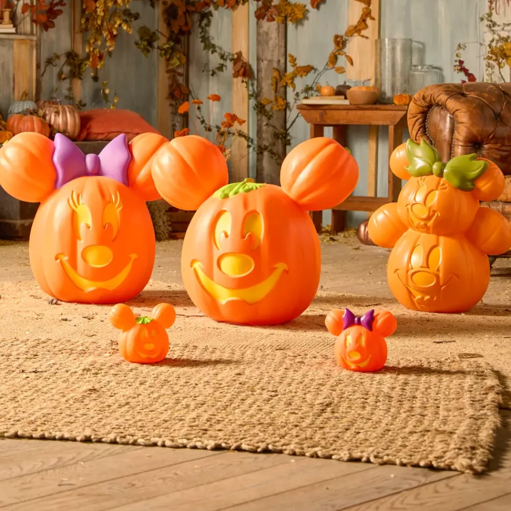 New Disney Store Citrouille lumineuse Mickey et Minnie