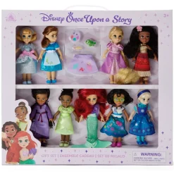 Outlet Disney Store Coffret cadeau de poupées miniatures, Disney Once Upon a Story, 12,5 cm