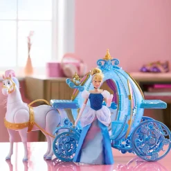 Clearance Disney Store Coffret cadeau Poupée, cheval et carrosse lumineux deluxe, Cendrillon, 30 cm