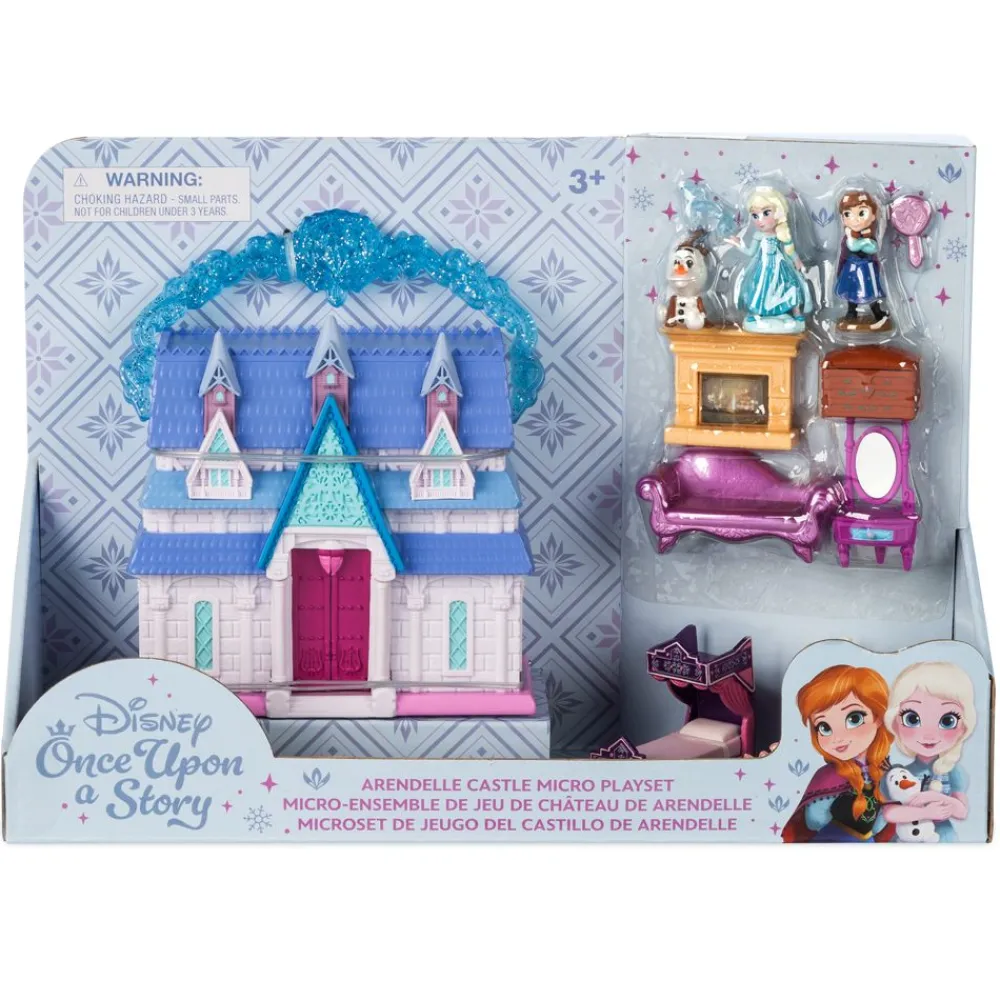 Sale Disney Store Coffret de mini figurines Château d'Arendelle d'Anna et Elsa Once Upon a Story, La Reine des Neiges
