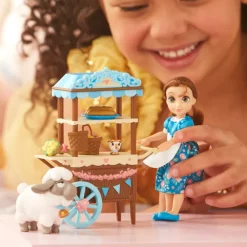 Hot Disney Store Coffret mini poupée Belle 12,5 cm Once Upon a Story, La Belle et la Bête