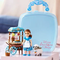 Hot Disney Store Coffret mini poupée Belle 12,5 cm Once Upon a Story, La Belle et la Bête