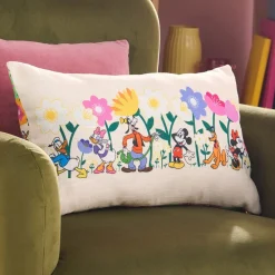 Outlet Disney Store Coussin Mickey et ses amis à fleurs