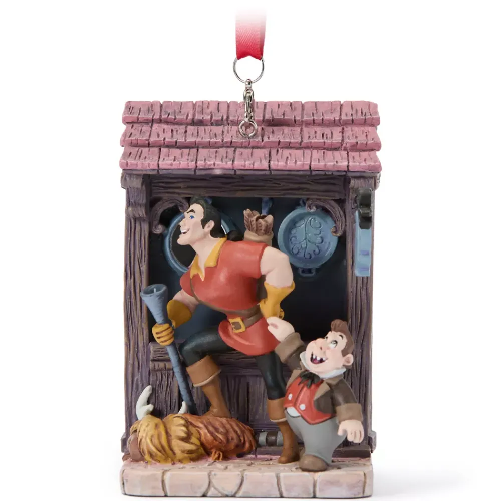 Sale Disney Store Décoration Gaston et Le Fou Sketchbook, La Belle et la Bête