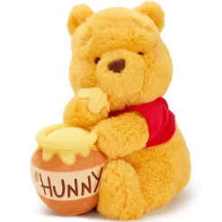 Disney Store Japon Peluche Winnie l'Ourson avec pot de miel de taille moyenne, 32 cm