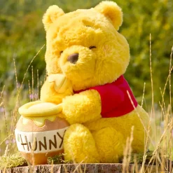 Disney Store Japon Peluche Winnie l'Ourson avec pot de miel de taille moyenne, 32 cm