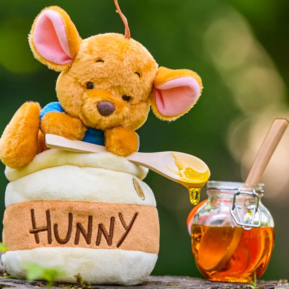 New Disney Store Japon Peluche Petit Gourou dans un pot de miel de taille moyenne, Winnie l'Ourson, 19 cm