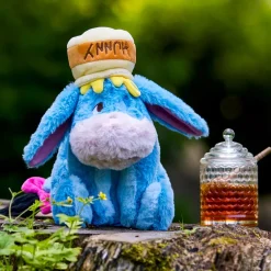Outlet Disney Store Japon Peluche Bourriquet avec pot de miel sur la tête de taille moyenne, Winnie l'Ourson, 29 cm