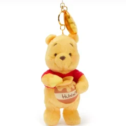 Disney Store Japon Porte-clés petite peluche Winnie l'Ourson avec pot de miel, 18 cm