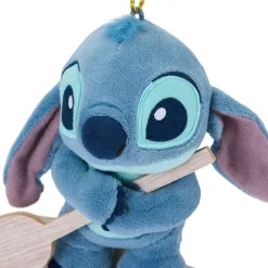 Best Disney Store Japon Porte-clés petite peluche Stitch sur un surf, Lilo & Stitch, 14 cm