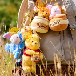 Discount Disney Store Japon Porte-clés petite peluche Porcinet dans un pot de miel, Winnie l'Ourson, 15 cm