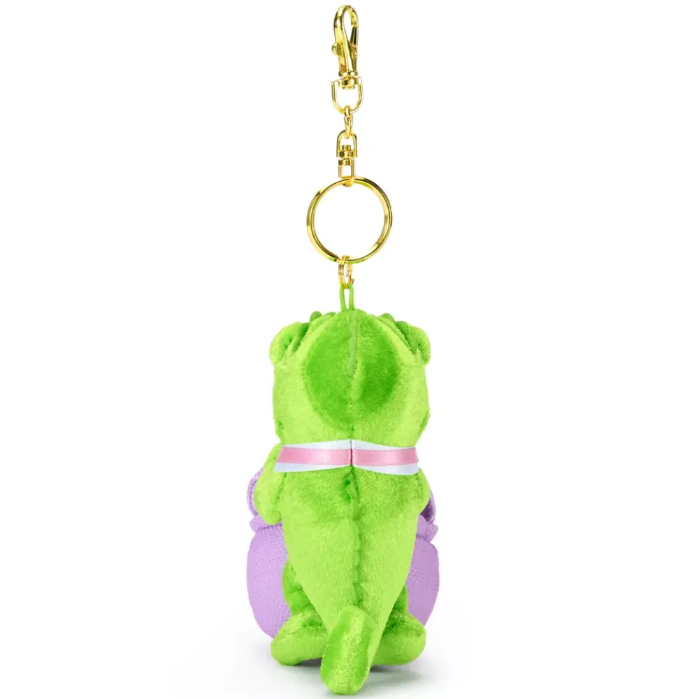 Disney Store Japon Porte-clés petite peluche Pascal avec bouquet, Raiponce – 15,5 cm