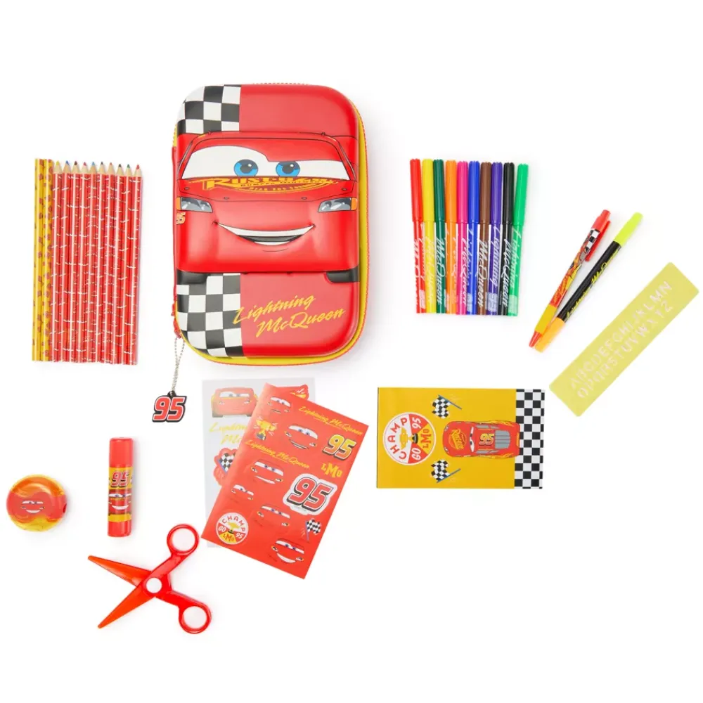 Clearance Disney Store Ensemble d'articles de papeterie Flash McQueen, Disney Pixar Cars