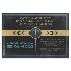 Outlet Disney Store Ensemble de gardes de sabre laser Shin Hati et Baylan Skoll, Star Wars: Ahsoka