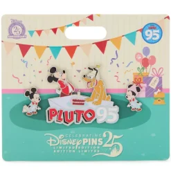Hot Disney Store Ensemble de pin's 95e anniversaire de Pluto en édition limitée