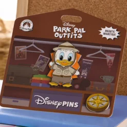 Best Disney Store Ensemble de pin's magnétiques Donald Duck explorateur et joueur de clairon Disney Park Pal Outfits