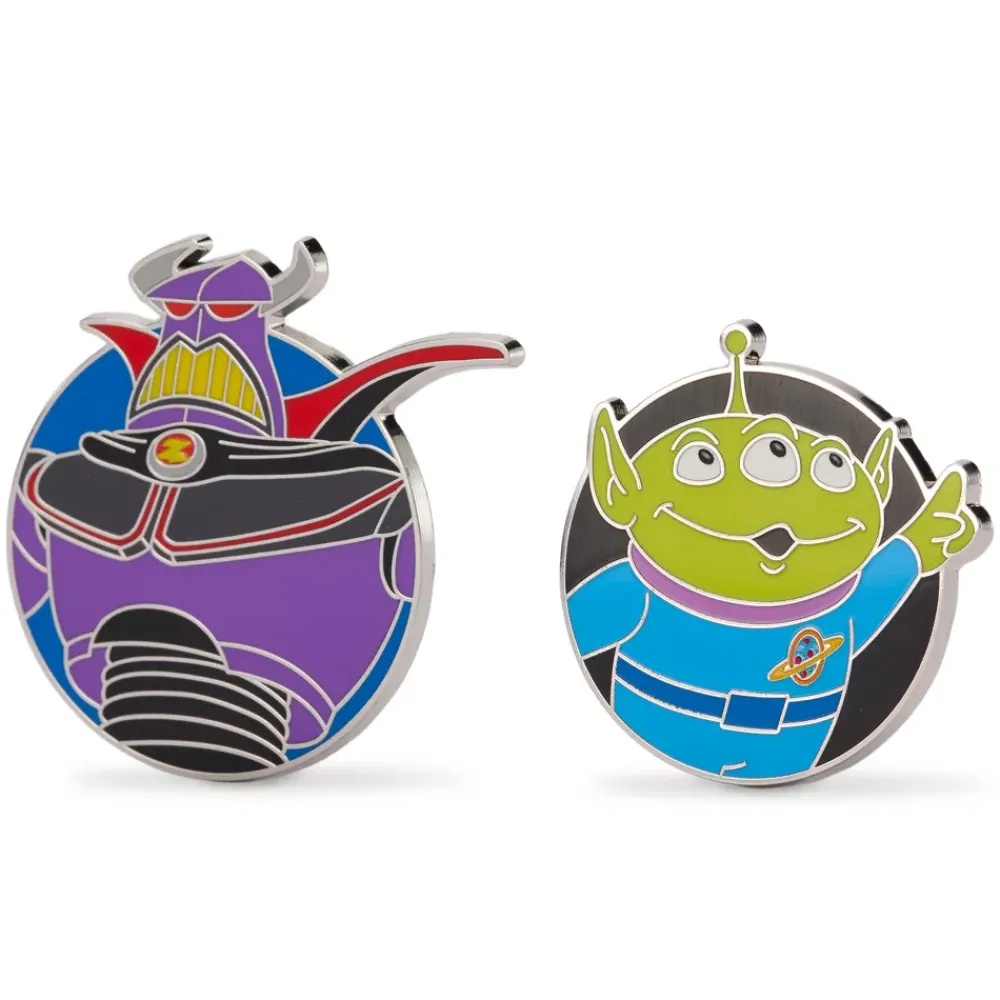 Hot Disney Store Ensemble de pin's Zurg et Alien, Toy Story 2