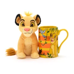 Outlet Disney Store Ensemble Mug avec mini peluche Simba, Le Roi Lion