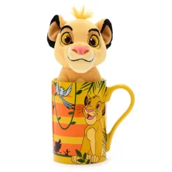 Outlet Disney Store Ensemble Mug avec mini peluche Simba, Le Roi Lion