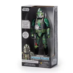 New Disney Store Figurine parlante Commandant clone Gree de la 41e Légion, Star Wars Power Force