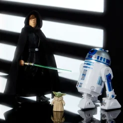 Clearance Disney Store Figurine parlante Luke Skywalker et figurines R2-D2 et Grogu, Star Wars Power Force