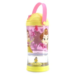 New Disney Store Gobelet avec paille Boule à neige Belle, La Belle et la Bête