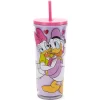 Disney Store Gobelet avec paille Donald et Daisy Duck
