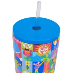 Disney Store Gobelet en acier inoxydable avec paille Le Monde des Poupées de Disney