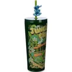 New Disney Store Gobelet Jungle Cruise en acier inoxydable avec paille