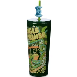 New Disney Store Gobelet Jungle Cruise en acier inoxydable avec paille