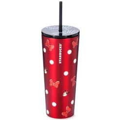 Discount Disney Store Gobelet Starbucks Minnie en acier inoxydable avec paille, Walt Disney World