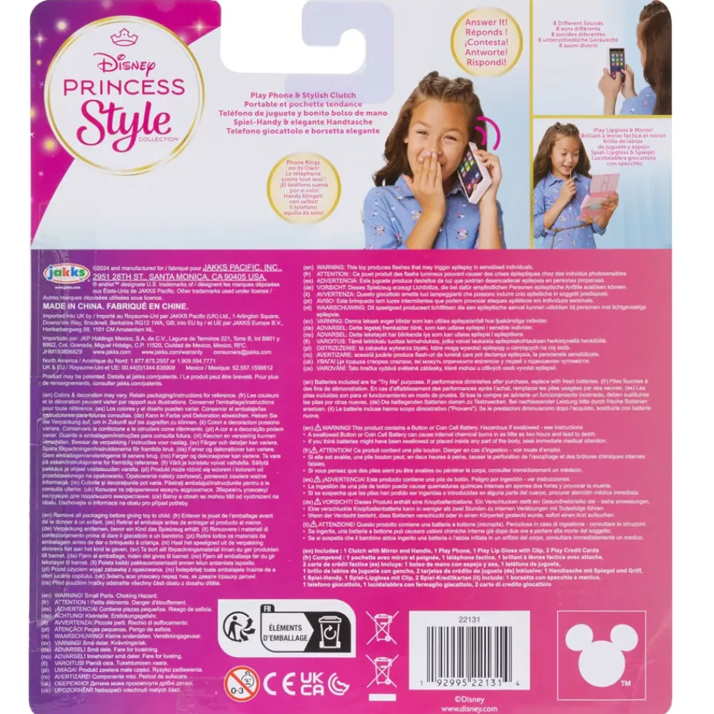 Outlet Disney Store Jakks Ensemble de jeu pochette et téléphone Disney Princess Style