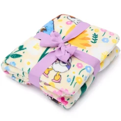 Hot Disney Store Jeté Mickey et ses amis en polaire à fleurs