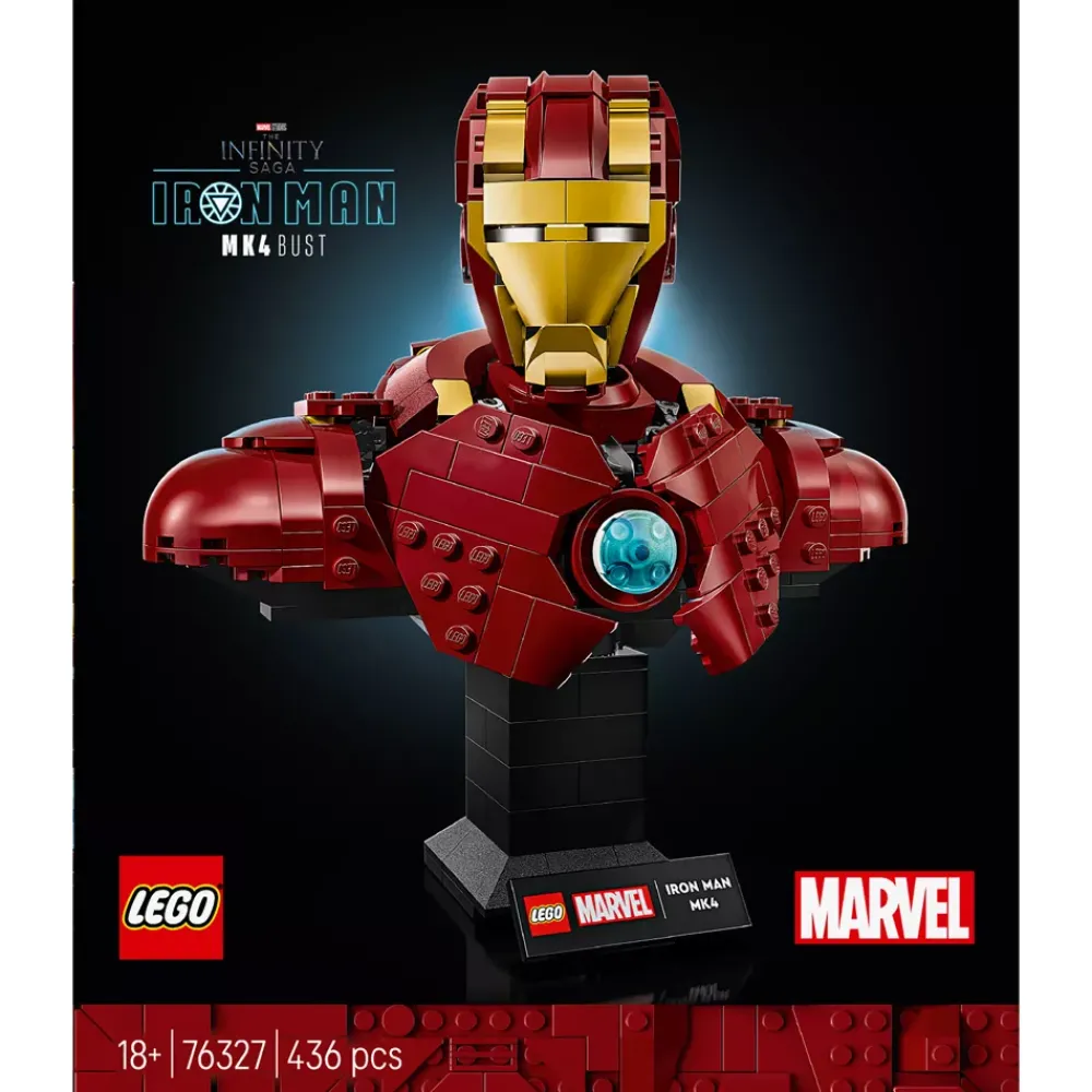 Sale Disney Store LEGO Marvel Buste d’Iron Man MK4 76327