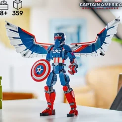 New Disney Store Lego Marvel Figurine du nouveau Captain America à construire 76296