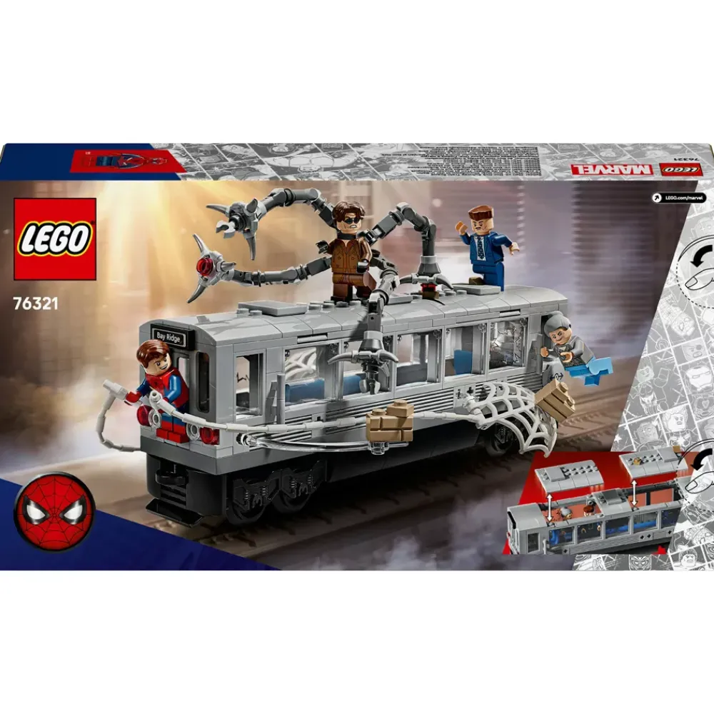 Disney Store LEGO Marvel La scène du train de Spider-Man et Docteur Octopus 76321