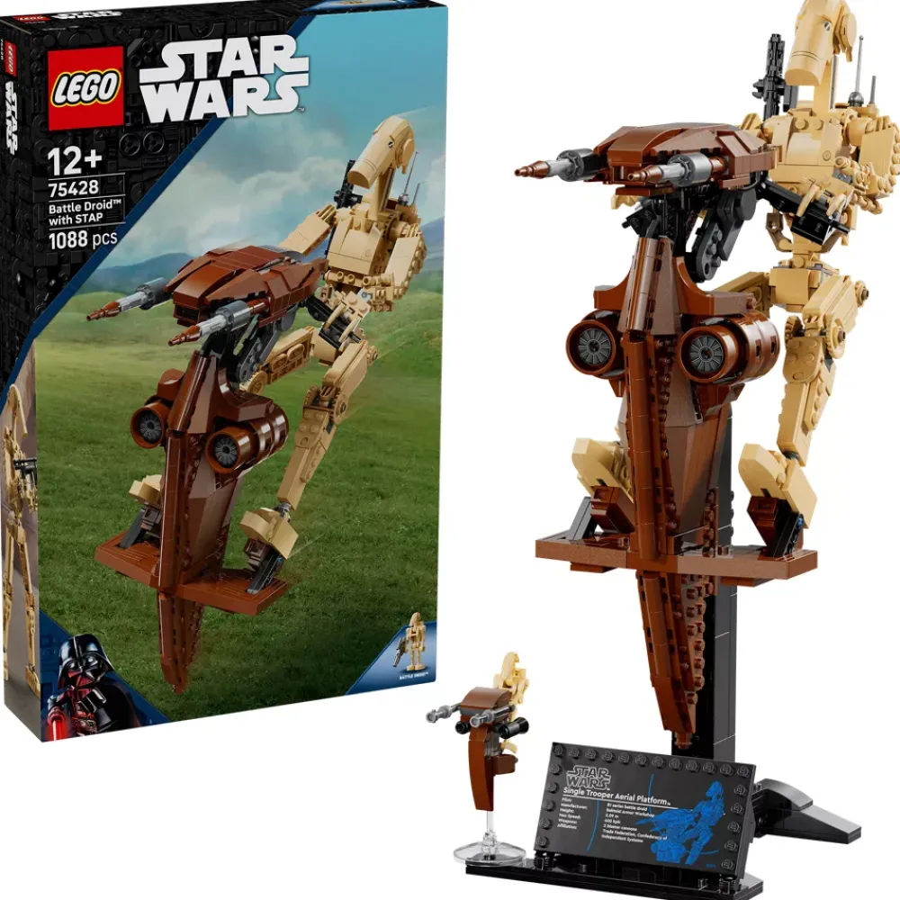 Sale Disney Store LEGO Star Wars Droïde de combat sur son STAP 75428