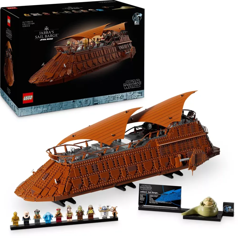 Clearance Disney Store LEGO Star Wars La barge à voiles de Jabba 75397