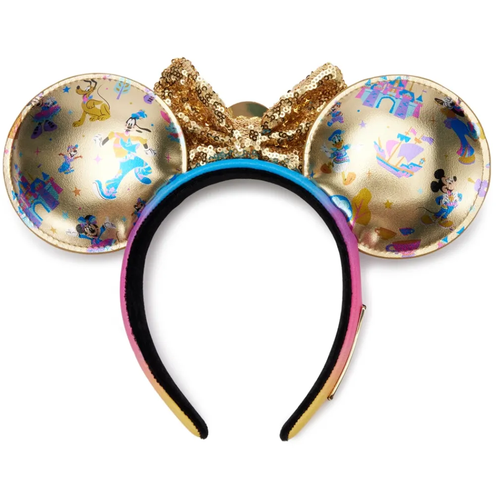 Online Disney Store Loungefly Serre-tête à oreilles Mickey Mouse et ses amis 70e anniversaire de Disneyland Resort pour adultes