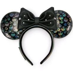 New Disney Store Loungefly Serre-tête à oreilles Jack Skellington pour adultes, L'Étrange Noël de monsieur Jack de Tim Burton