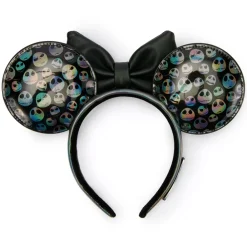 New Disney Store Loungefly Serre-tête à oreilles Jack Skellington pour adultes, L'Étrange Noël de monsieur Jack de Tim Burton