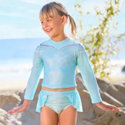 New Disney Store Maillot de bain Elsa 2 pièces pour enfants, La Reine des Neiges