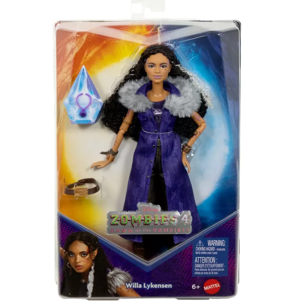 Online Disney Store Mattel Poupée mode Willa, Zombies 4 ː L'aube des vampires