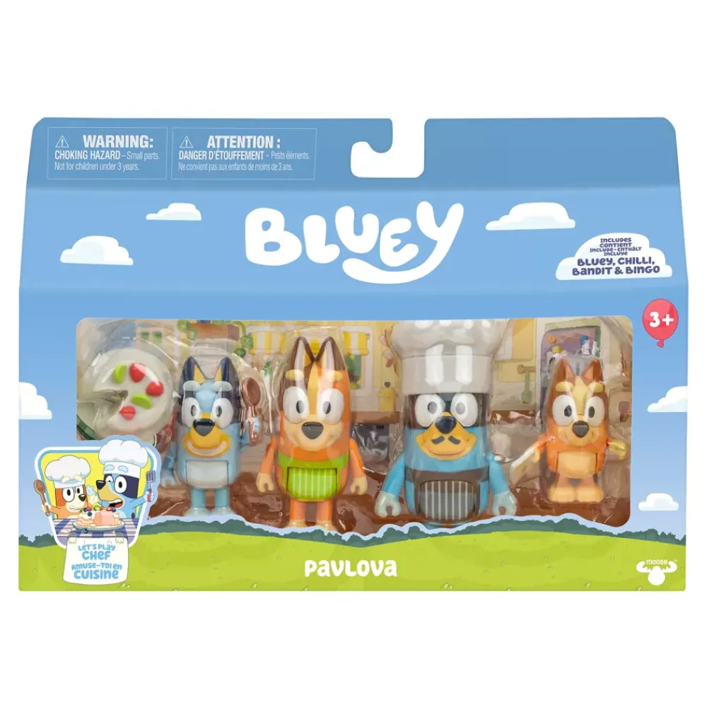 New Disney Store Moose Toys Ensemble de figurines Bluey Pavlova