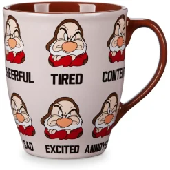 Outlet Disney Store Mug Humeurs de Grincheux, Blanche Neige et les Sept Nains